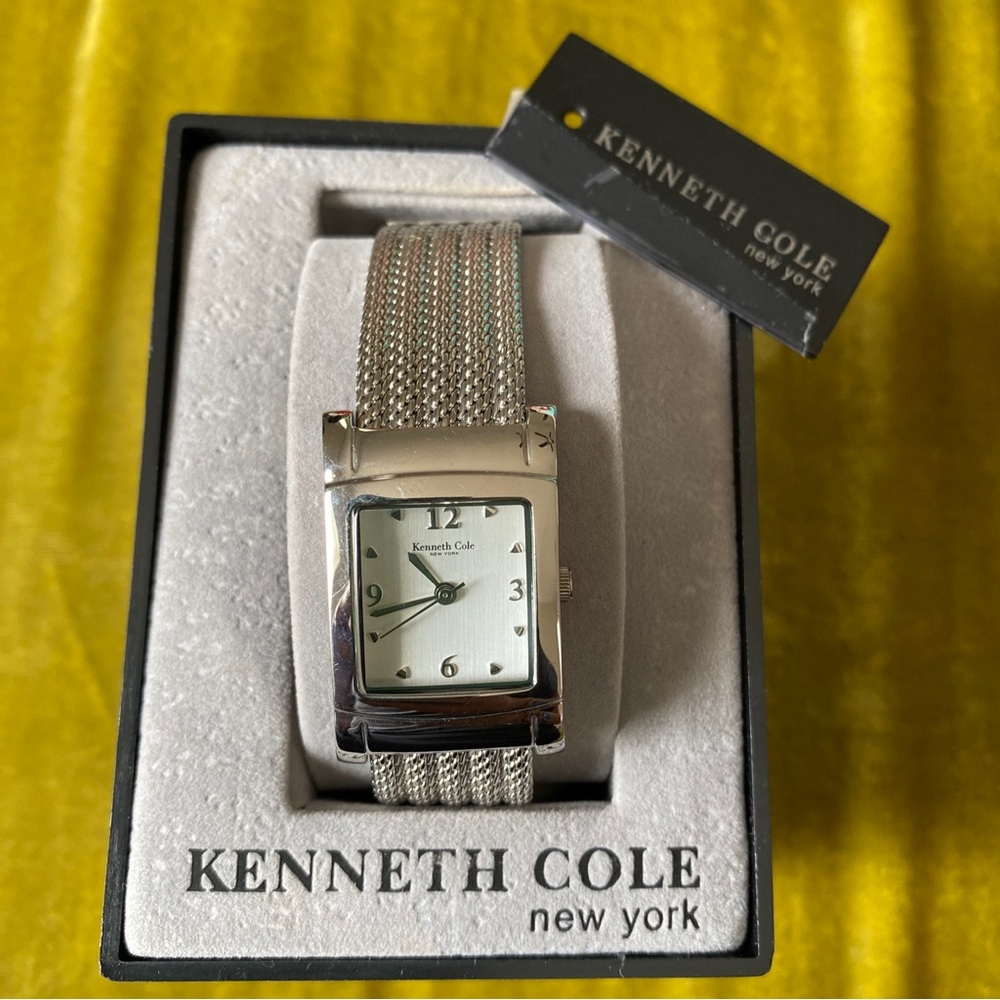 Kenneth Cole New York KC4417 Silver Dial Silver Tone Mesh Band Women's Watch